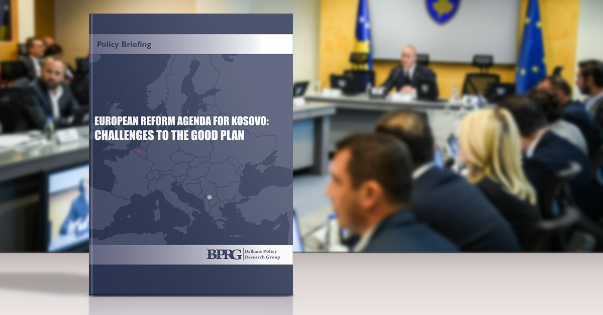 European Reform Agenda for Kosovo: Challenges to the Good Plan – a policy report
