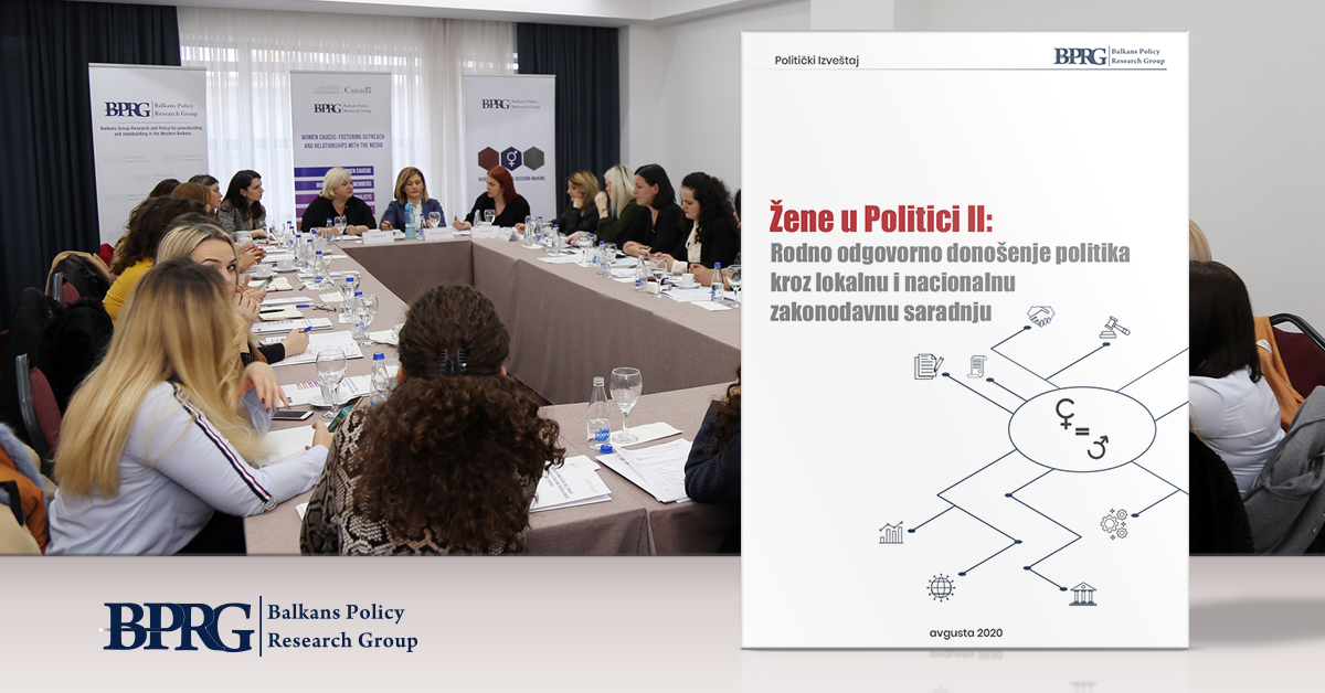 Žene u politici II: Rodno odgovorna izrada politika na lokalnom i nacionalnom nivou