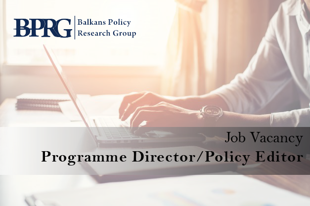 Job Vacancy – Programme Director/Policy Editor