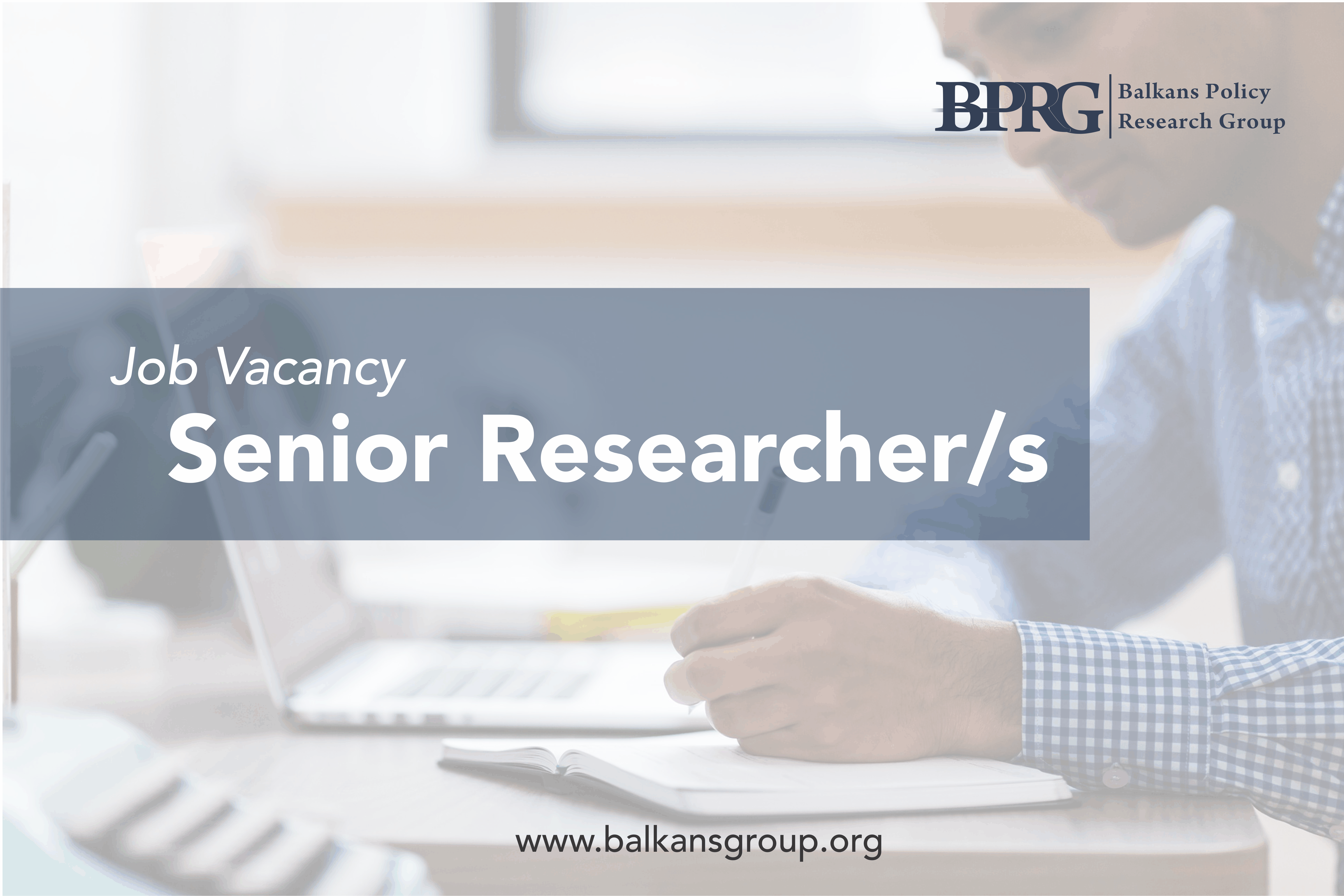 Job Vacancy – Senior Researcher/s
