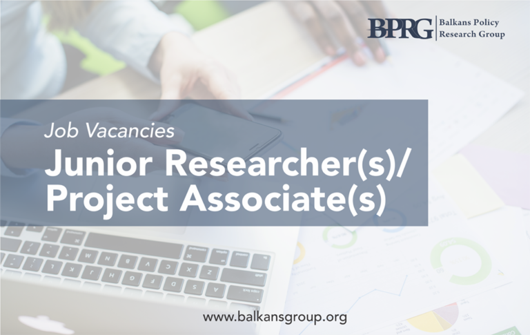 Job Vacancies: Junior Researcher(s) and Project Associate(s)