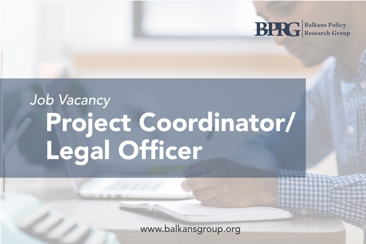 Job Vacancy – Project Coordinator / Legal Officer