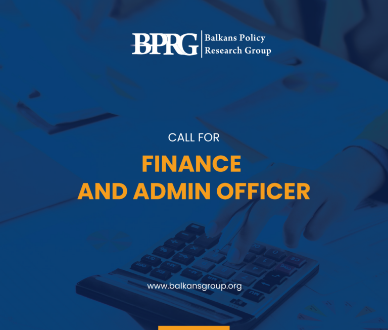 Job Vacancy – Finance and Admin Officer