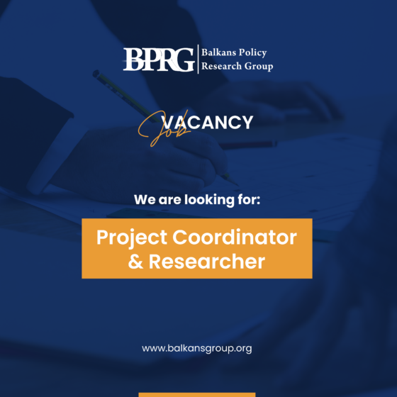 Job Vacancy – Project Coordinator & Researcher